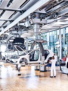 Industriefotografie bei VW, Produktion, gläsernen Manufaktur in Dresden