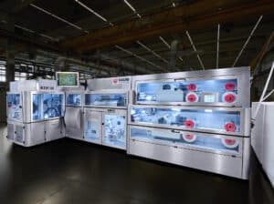 Indus&shy;trie&shy;foto&shy;grafie Hamburg – moderne Produktionsanlage in der Tabakindustrie zur Herstellung von Zigaretten